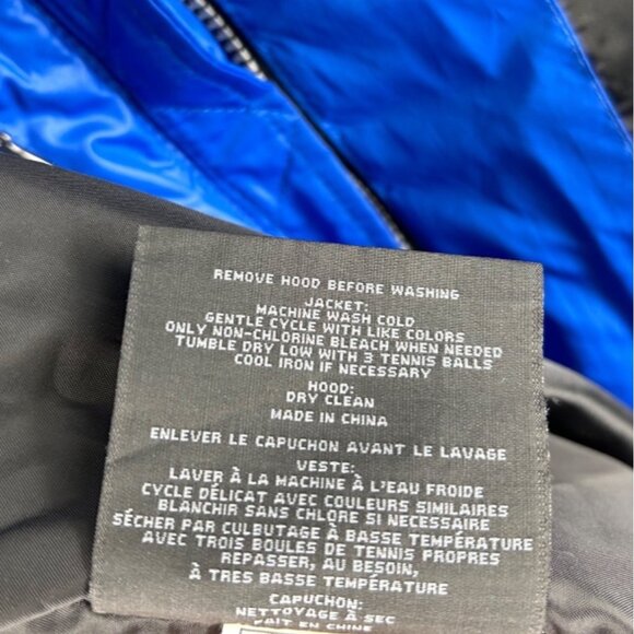 Marc New York Andrew Marc Eleanor Blue Puffer Coat Jacket Size S MISSING HOOD - Picture 6 of 16